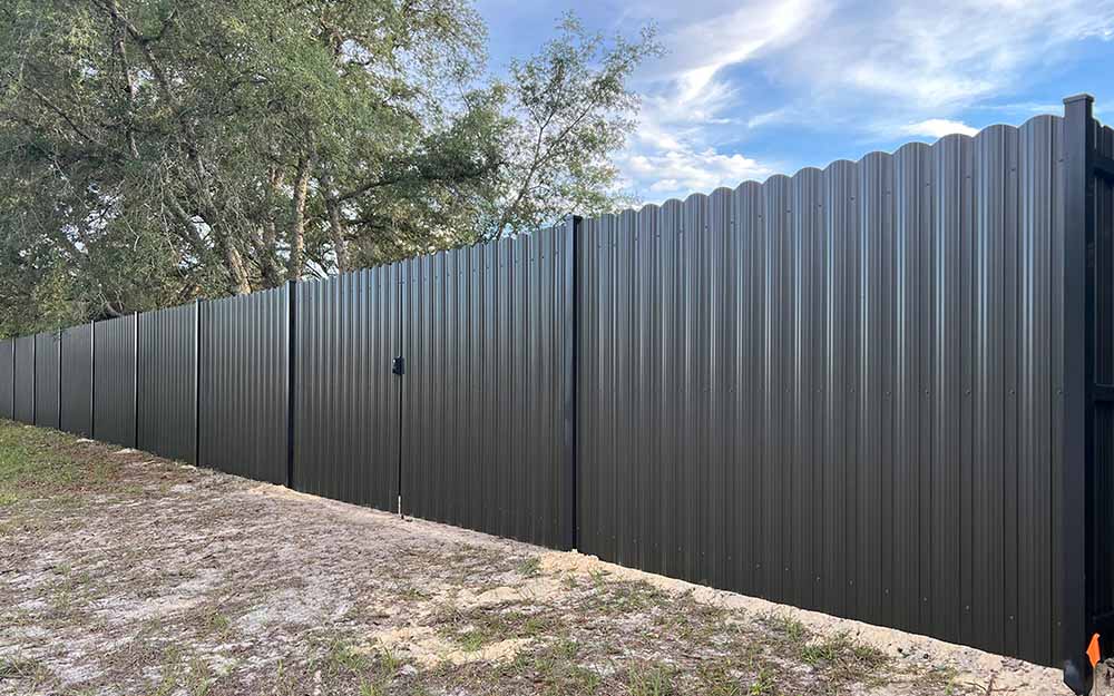 Black Metal Fence Panels - Dura Fence Wholesale Supplies