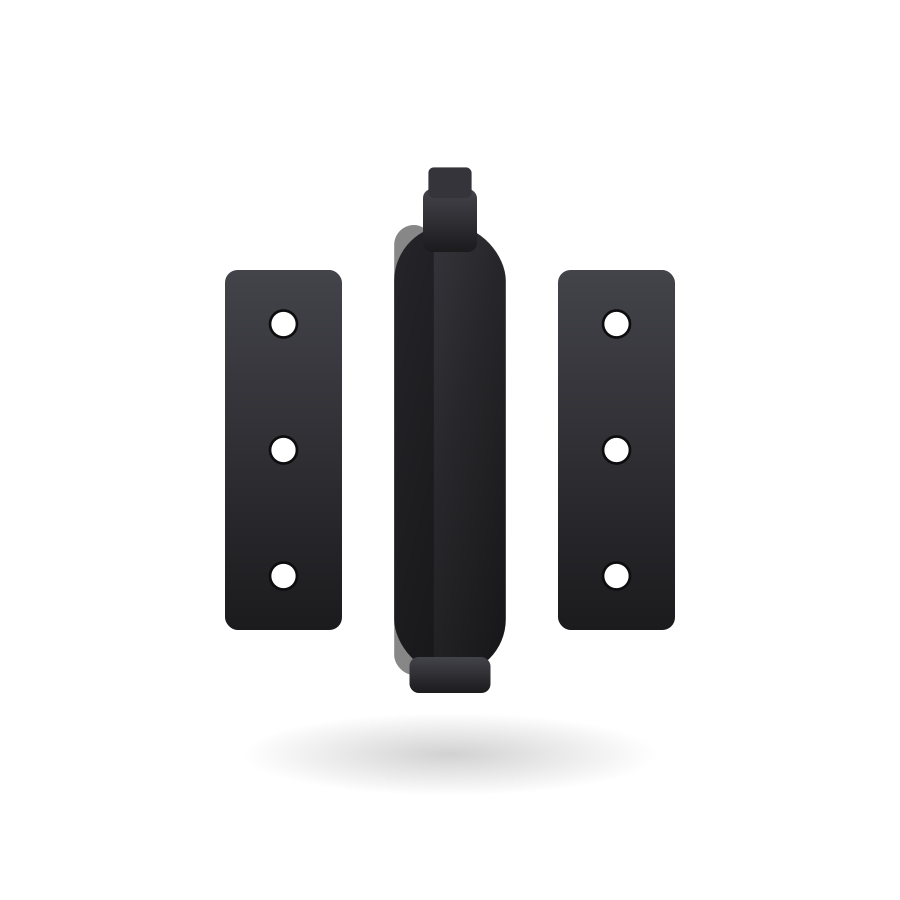 Premium vinyl gate hinge