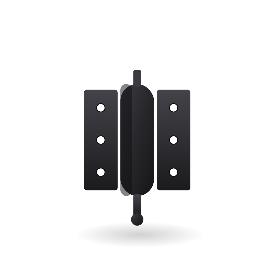 Economy metal and aluminum gate hinge