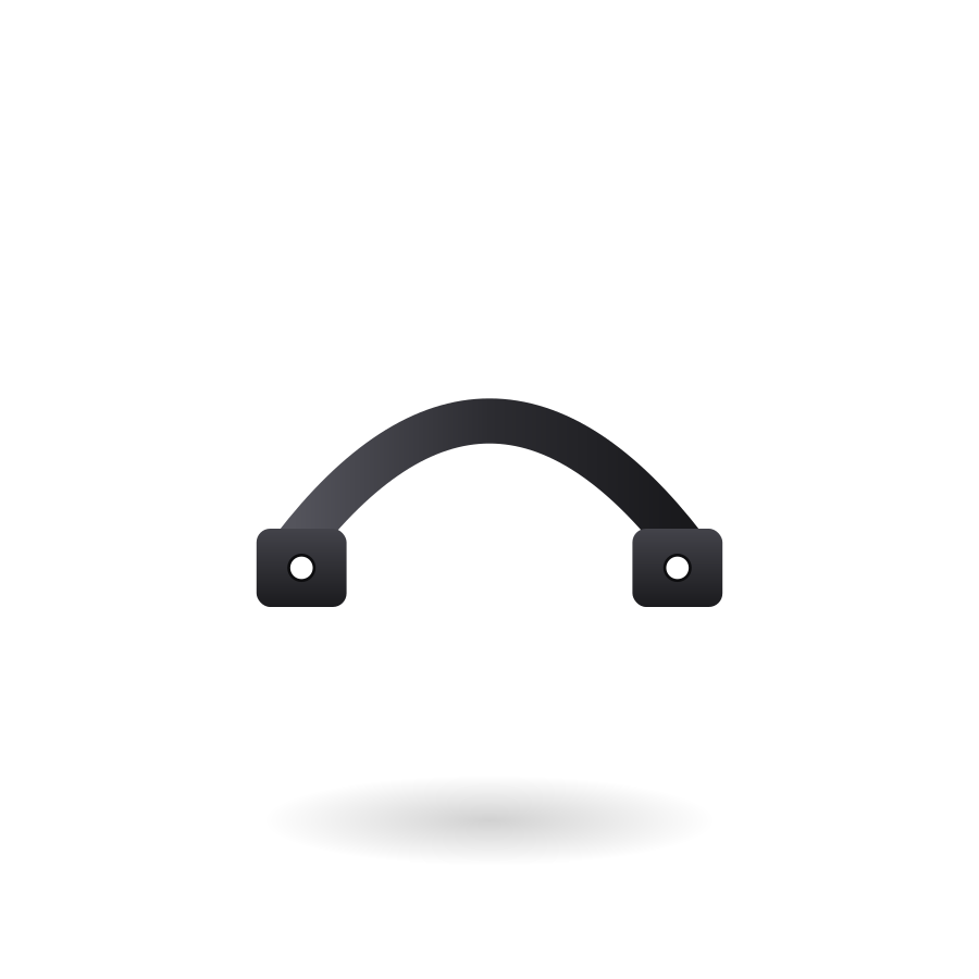 6 inch standard metal gate handle